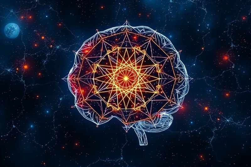 The Mind's Numeric Language Abstract representation of human mind with numeric sequences