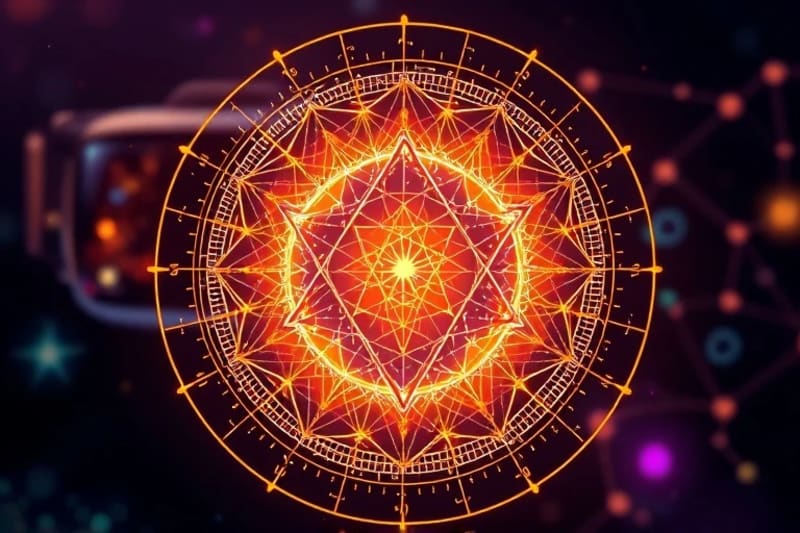 Mandala de geometría sagrada digital