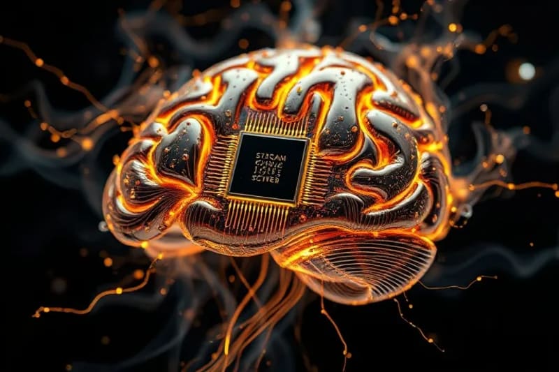 Chip cuántico integrado con tejido cerebral orgánico