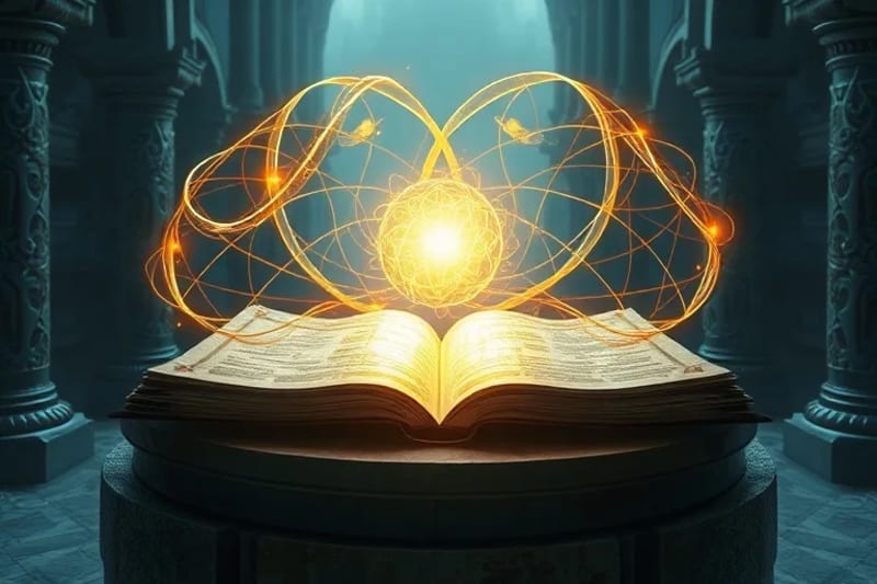 Representación abstracta de la conexión divina