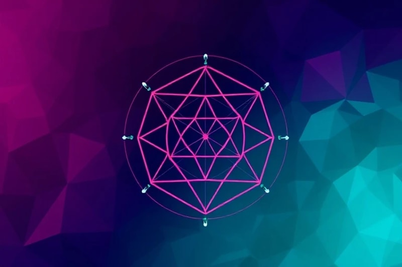 Intricate vector art of Flower of Life and Metatron's Cube