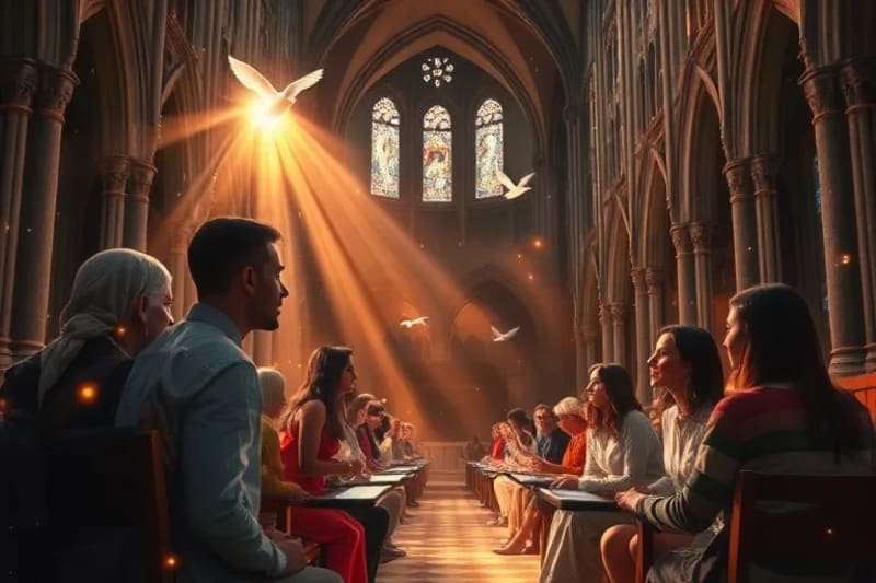 Comunidad espiritual conectada digitalmente