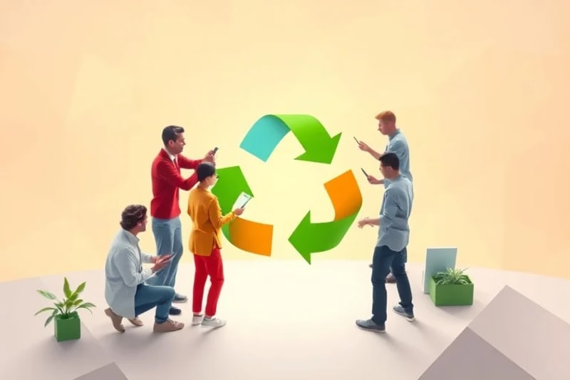 Colaboración empresarial en un modelo de negocio circular