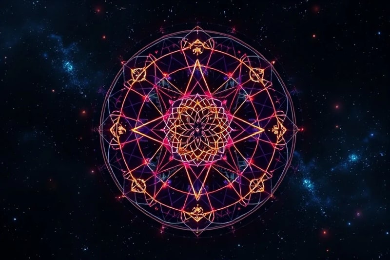 Representación abstracta de códigos universales y geometría sagrada
