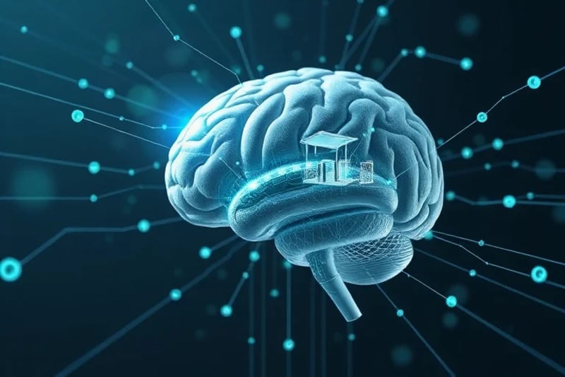 Diagram showing brain activity influenced by architectural elements