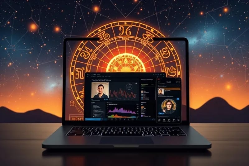 Escritorio digital organizado con iconos armoniosos