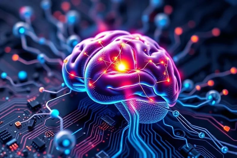 Intricate neural pathways symbolizing healing and connectivity