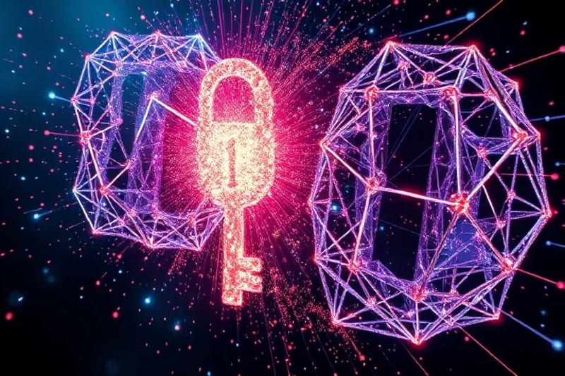 Vortex cuántico rompiendo claves criptográficas