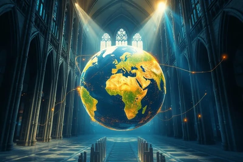 Representación abstracta de la interconexión global