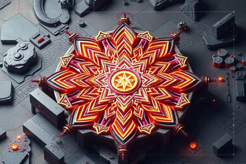 Mandalas generadas por IA con simbolismo oculto