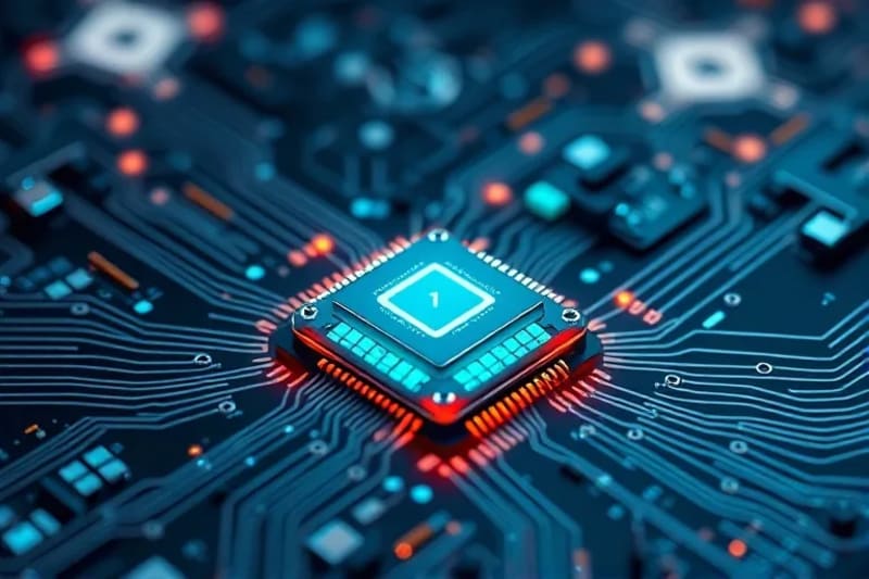 Chip cuántico protegiendo datos