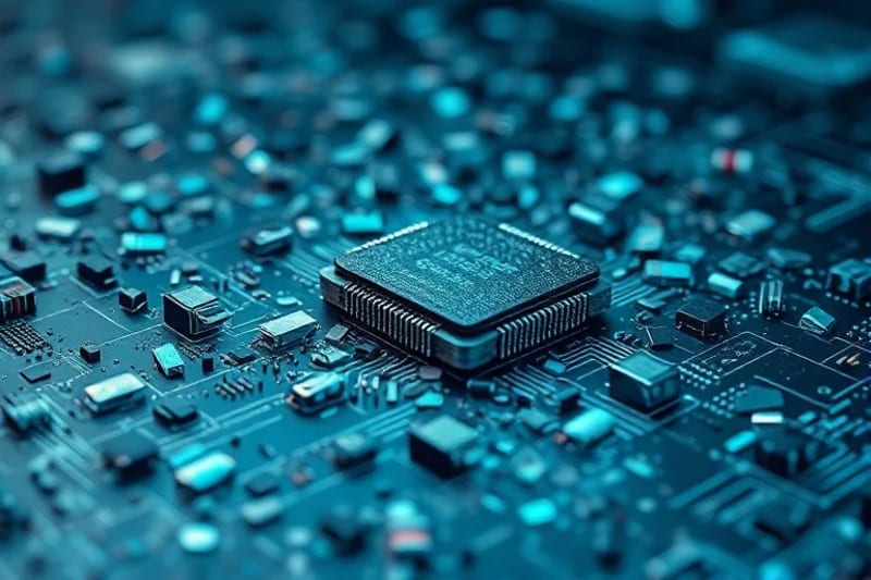 Representación abstracta y fragmentada de derechos de propiedad intelectual, con pergaminos legales rotos y activos digitales dispersos sobre un paisaje geométrico, destacando la complejidad de la propiedad en el metaverso.