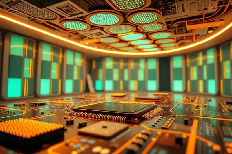 3D render of therapeutic space with adaptive lighting