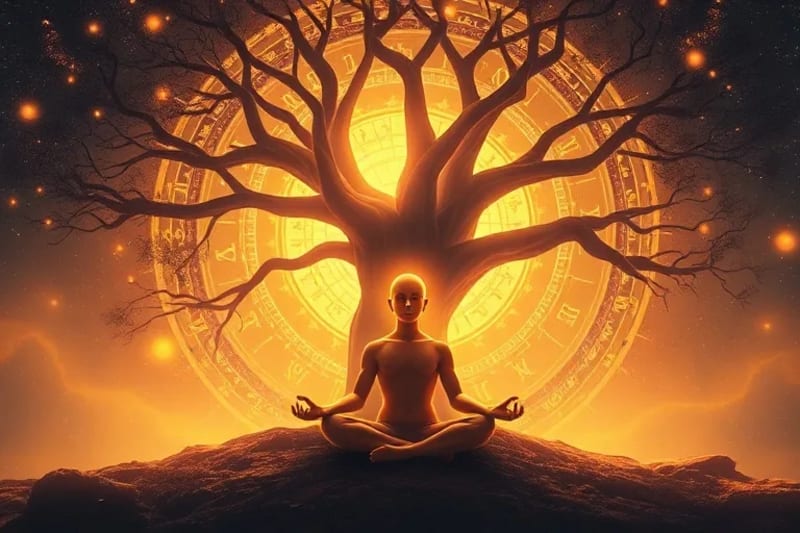 Representación de la sabiduría ancestral en la astrología védica