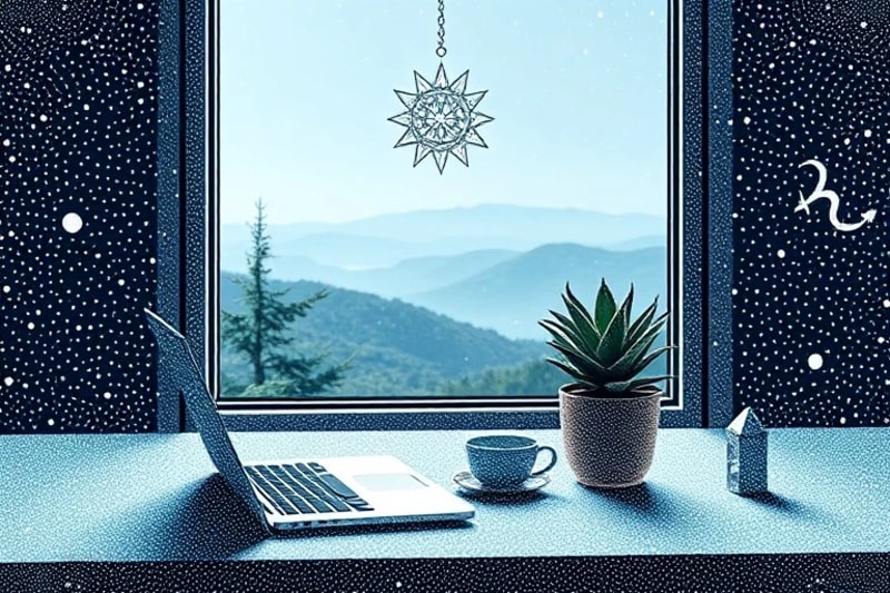 Escritorio digital organizado y minimalista