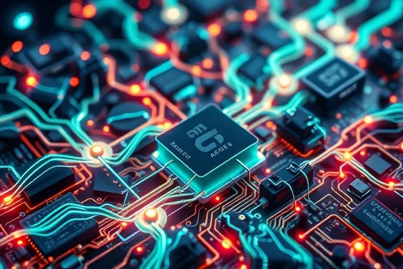 Representación abstracta de la interacción entre datos, diseño y cognición