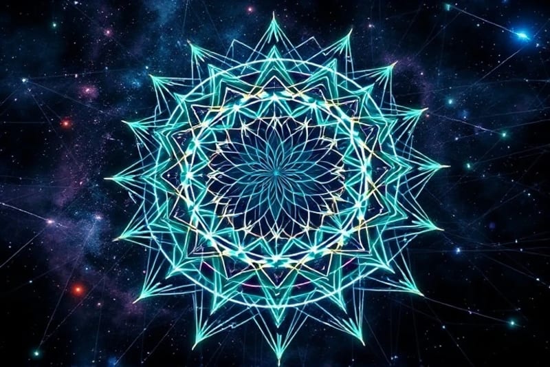 Abstract digital art showing chaotic lines resolving into ordered patterns, symbolizing digital decluttering