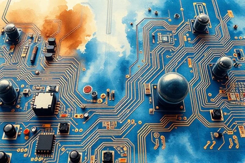 Abstract concept of wireless communication evolution