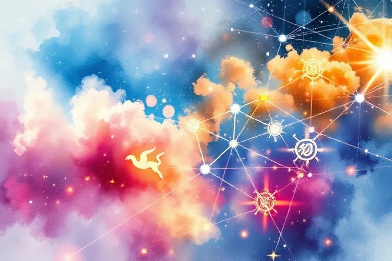 Neural network interwoven with numerological symbols