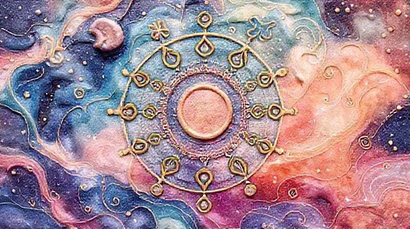 Watercolor depiction of abstract energy flow, symbolizing the body-mind connection and subtle energetic influences.