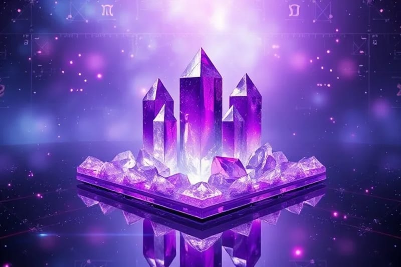 Crystal grid, energetic alignment, cosmic background