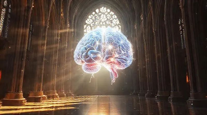 Conexión entre cerebro y rosario digital