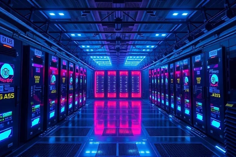 Secure data center with integrated quantum computing components