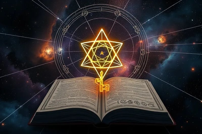Geometric key unlocking cosmic book