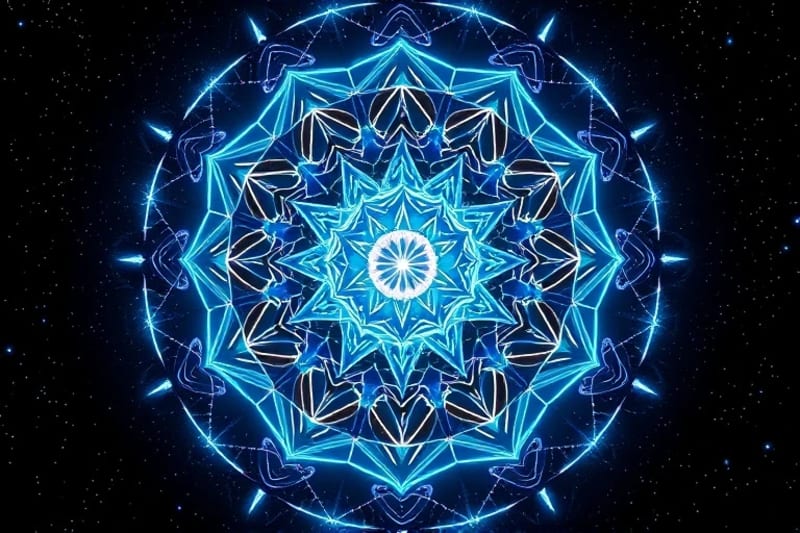 3D render of DNA replication and cellular repair stimulated by light frequencies