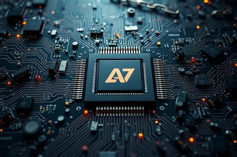 Representación abstracta de los desafíos de la propiedad intelectual en el metaverso, con cadenas digitales rotas y logos de marcas virtuales dispersos alrededor de una estructura de blockchain inestable, simbolizando disputas legales y copias no autorizadas.