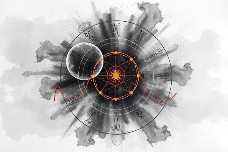 Abstract digital visualization of real-time biofeedback data.
