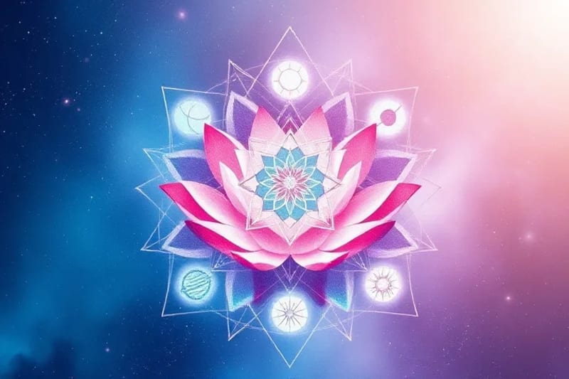 Watercolor painting of a lotus flower blooming, symbolizing emotional growth and inner peace.