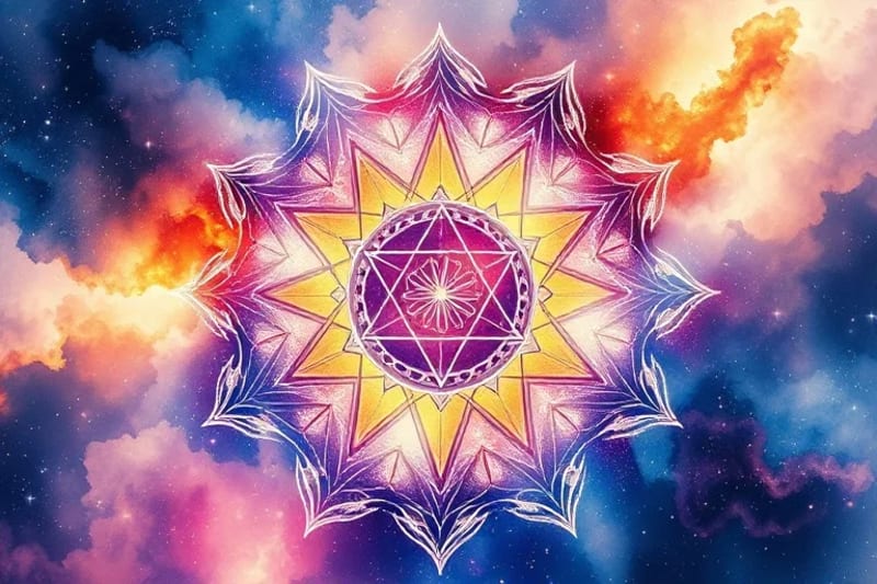 Pintura abstracta de acuarela con colores pastel y fuego fusionándose