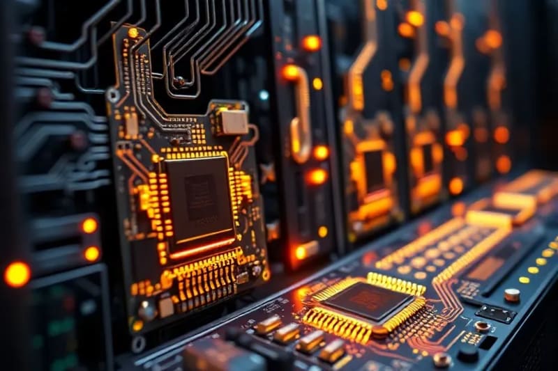 Representación de un chip resistente a ataques cuánticos