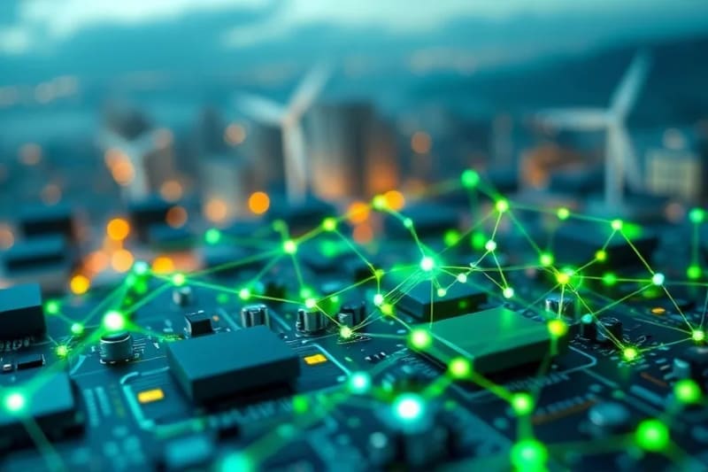 Redes complejas de finanzas verdes y tecnología