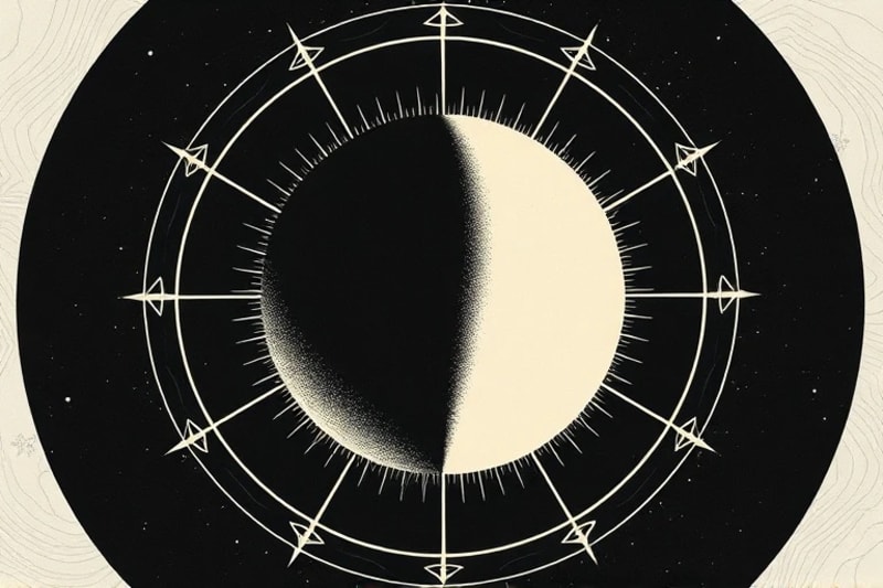 Abstract 3D render of merging light and shadow for integration