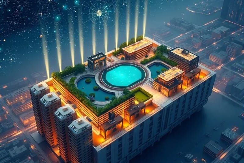 Diseño urbano que fusiona elementos de Feng Shui con tecnología inteligente