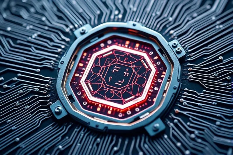 Representación abstracta de algoritmos criptográficos como un escudo