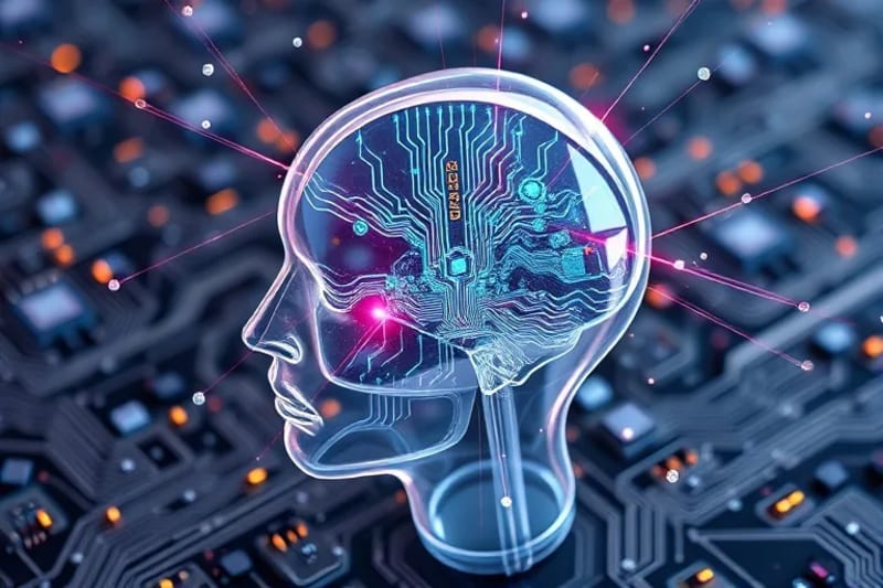 Representación conceptual de la mente humana protegida por un escudo digital, simbolizando la privacidad mental y la necesidad de salvaguardar los pensamientos y datos neuronales.