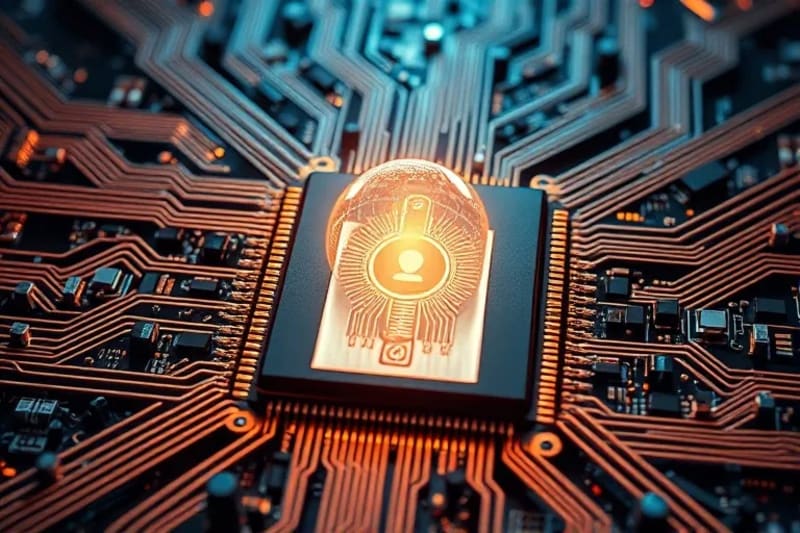 Representación artística de un complejo entramado legal y ético, simbolizando los desafíos en la creación de leyes para proteger la mente en la era digital.