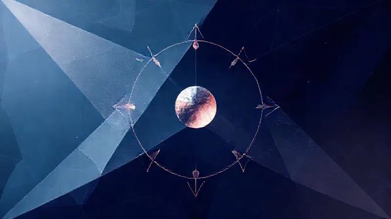 Geometric abstraction showing intersecting lines and planes, representing the dynamic interplay of birth charts in synastry