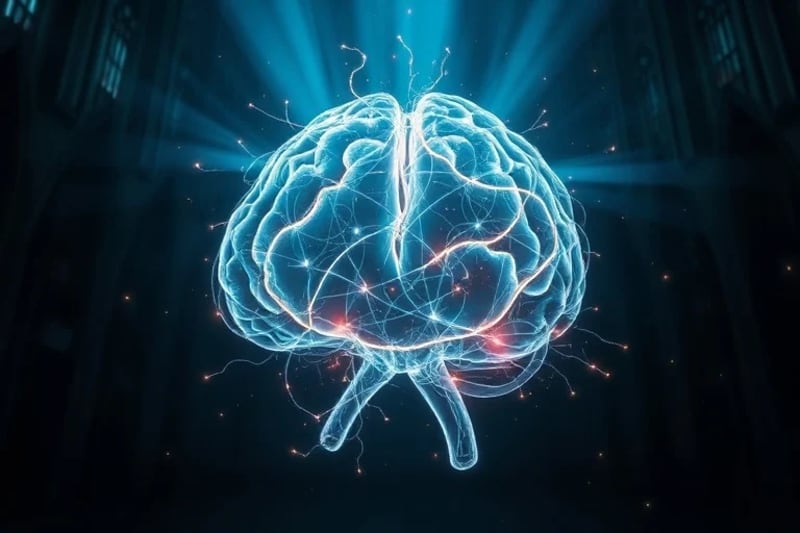 Redes neuronales complejas en el cerebro humano con patrones de luz