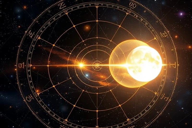 Caminos entrelazados simbolizando los Nodos Lunares y la evolución kármica