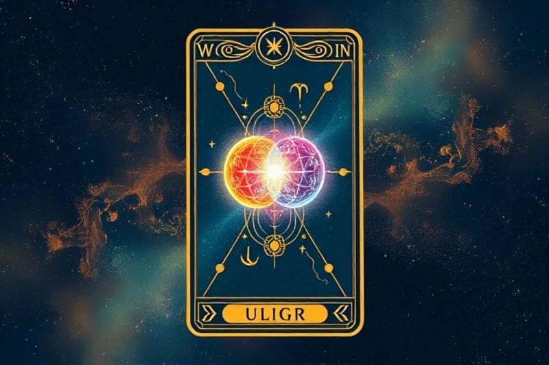 Abstract quantum entanglement with tarot card