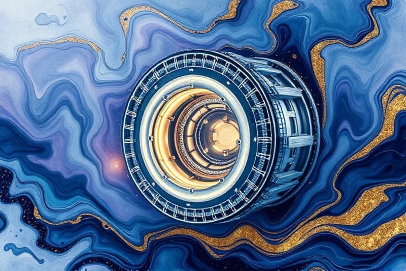 Vista en corte de un reactor modular pequeño (SMR) mostrando sistemas de seguridad pasiva y capas de contención.