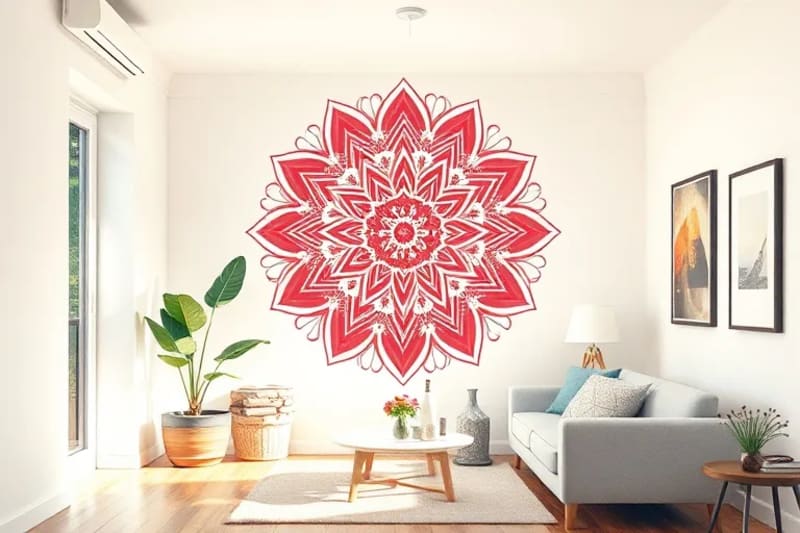 Cozy urban apartment interior with plants and balanced decor, illustrating practical Feng Shui application.