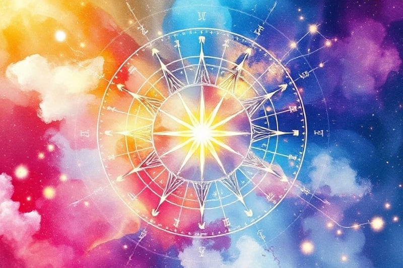 Patrones abstractos de energía entrelazada que simbolizan la evolución espiritual