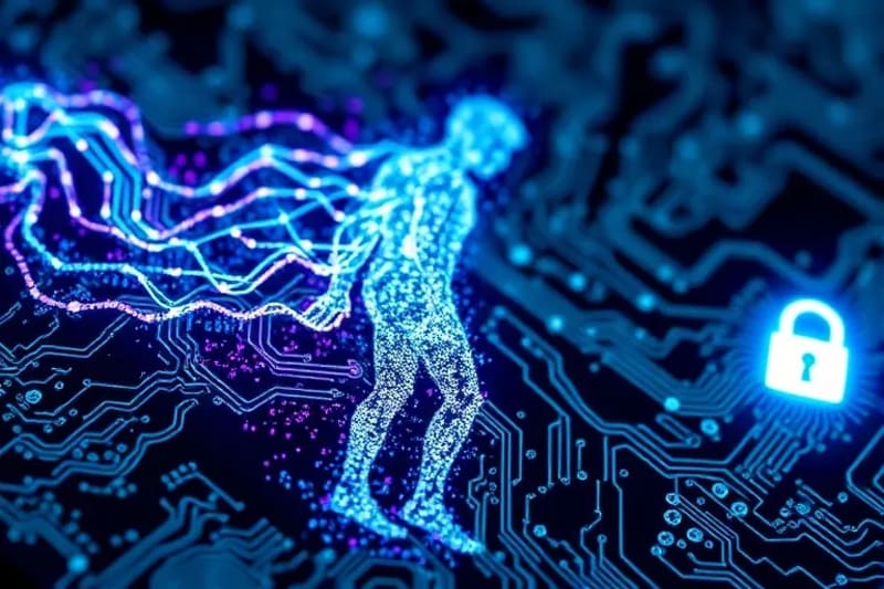 Abstract digital art representing data privacy and cognitive liberty