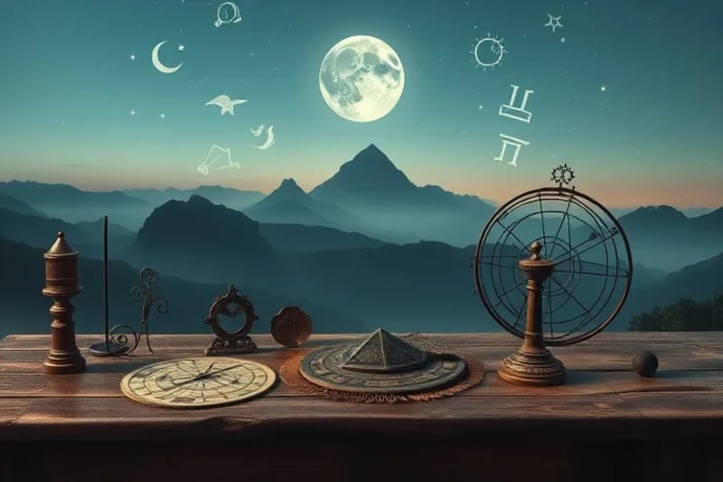 Ancient astronomical tools and artifacts