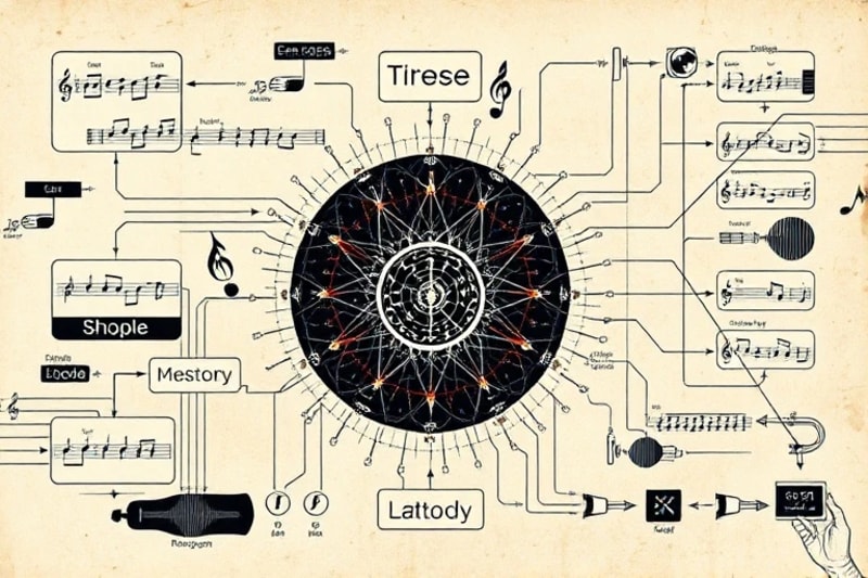 Diagrama de flujo de IA en composición musical